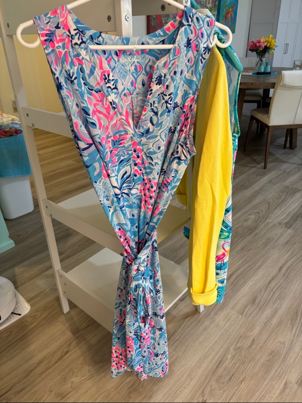 Colorful Floral Sleeveless with belt